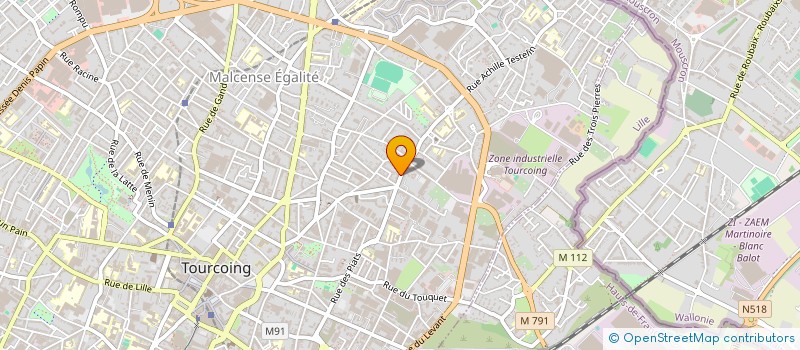 localisation de l'entreprise MONSIEUR SAHIL ASSABABI  TOURCOING