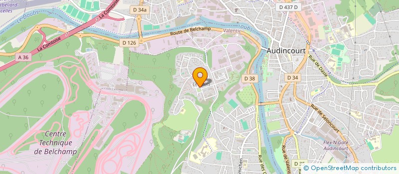 localisation de l'entreprise MONSIEUR SAHIN EVSAN  VALENTIGNEY