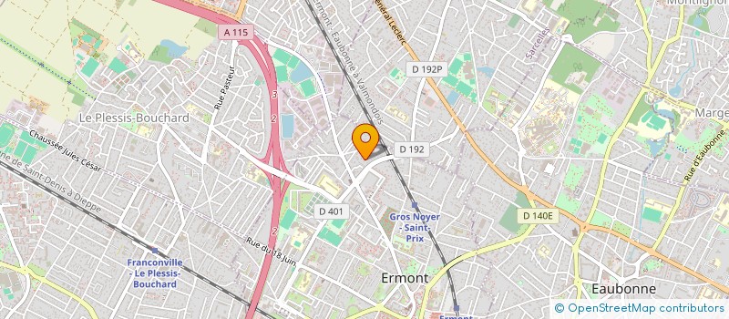 localisation de l'entreprise MONSIEUR SAHIN KOCGOZ  ERMONT