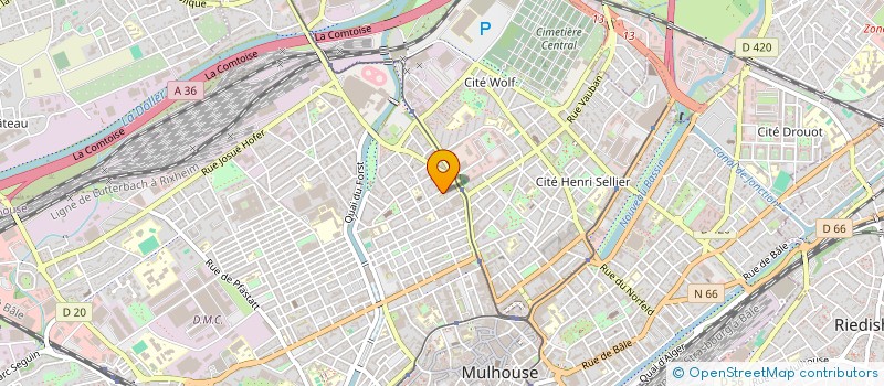 localisation de l'entreprise MONSIEUR SAHL ALHUSNI  MULHOUSE