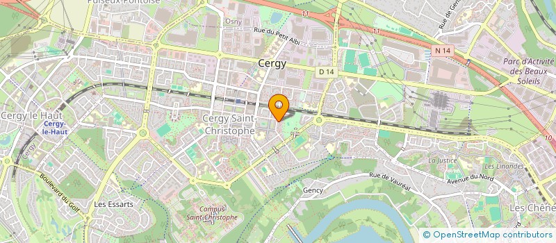 localisation de l'entreprise MONSIEUR SAIBO DRAME  CERGY