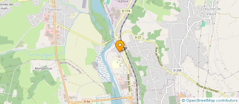 localisation de l'entreprise MONSIEUR SAID AARYF  CREUZIER-LE-VIEUX