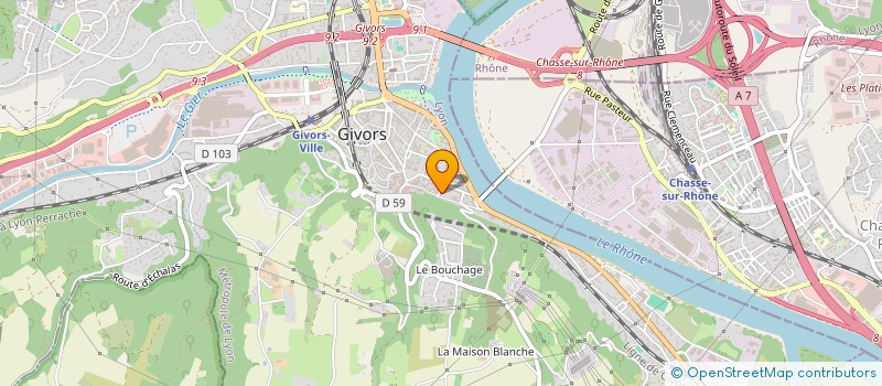 localisation de l'entreprise MONSIEUR SAID ACHAK  GIVORS