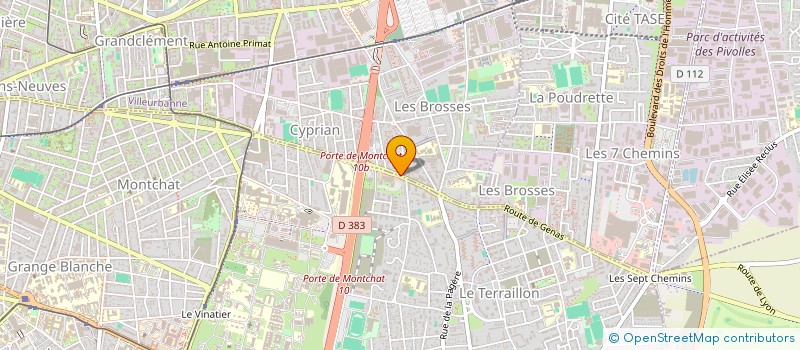 localisation de l'entreprise MONSIEUR SAID AHMAMOU  VILLEURBANNE