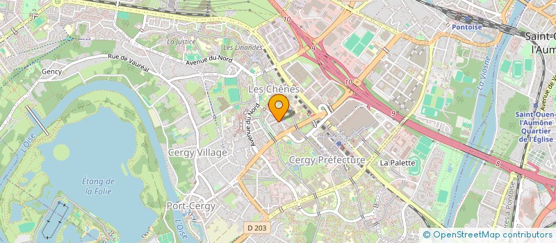 localisation de l'entreprise MONSIEUR SAID AIT EL BACHA  CERGY