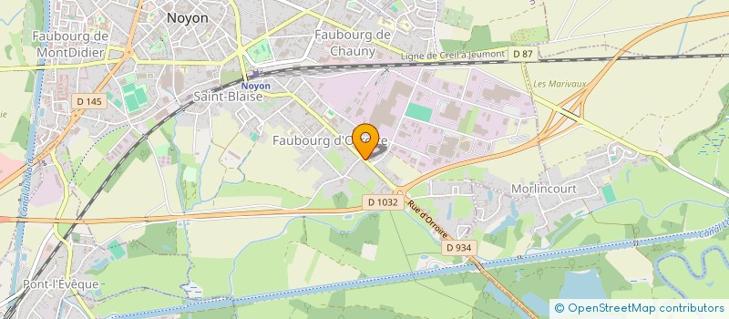 localisation de l'entreprise MONSIEUR SAID AKKOUH  NOYON