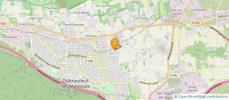 localisation de l'entreprise MONSIEUR SAID ARRAG  CHATEAUNEUF-LES-MARTIGUES