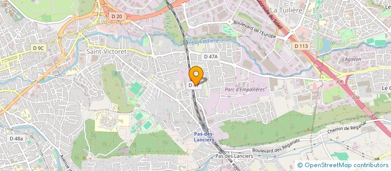 localisation de l'entreprise MONSIEUR SAID AZROMBAZ  SAINT-VICTORET