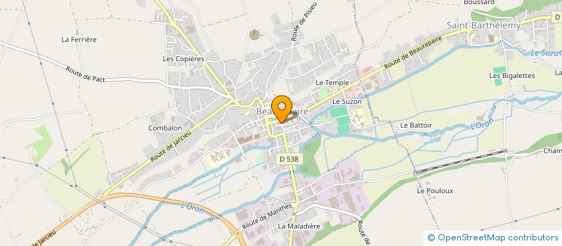 localisation de l'entreprise MONSIEUR SAID BAQTATOUCHE  BEAUREPAIRE