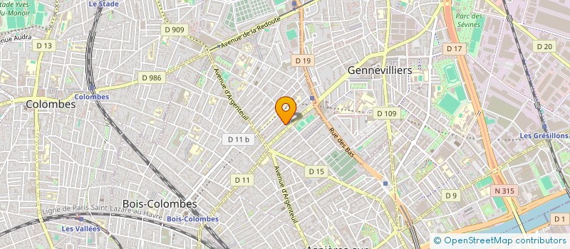 localisation de l'entreprise MONSIEUR SAID BEDJOU  ASNIERES-SUR-SEINE