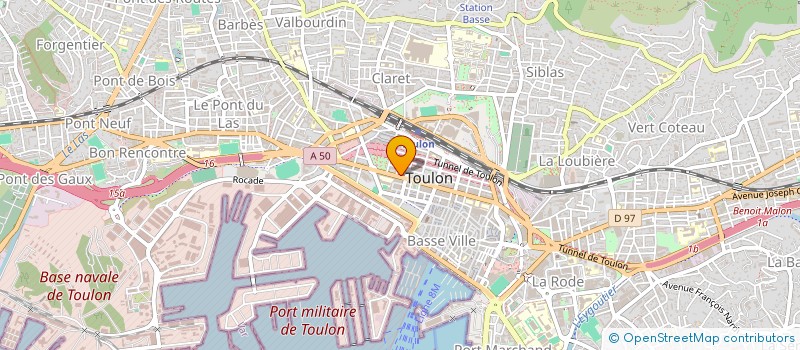 localisation de l'entreprise MONSIEUR SAID BENSLAMA  TOULON