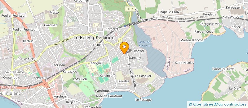 localisation de l'entreprise MONSIEUR SAID BOUDJAJA  LE RELECQ-KERHUON