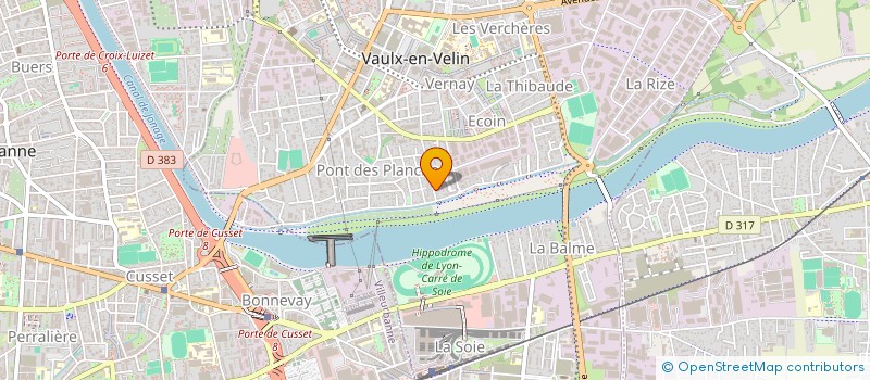 localisation de l'entreprise MONSIEUR SAID BOUMAZZA  VAULX-EN-VELIN