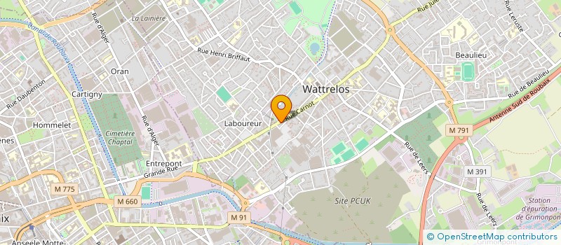 localisation de l'entreprise MONSIEUR SAID BOUSLAH  WATTRELOS