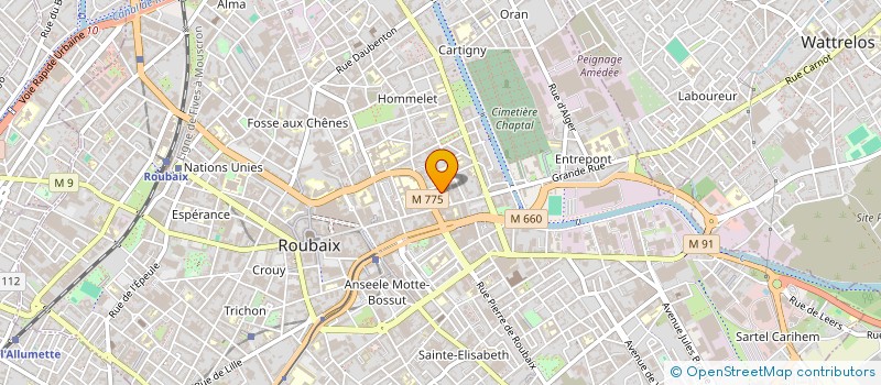 localisation de l'entreprise MONSIEUR SAID CHNIFA  ROUBAIX