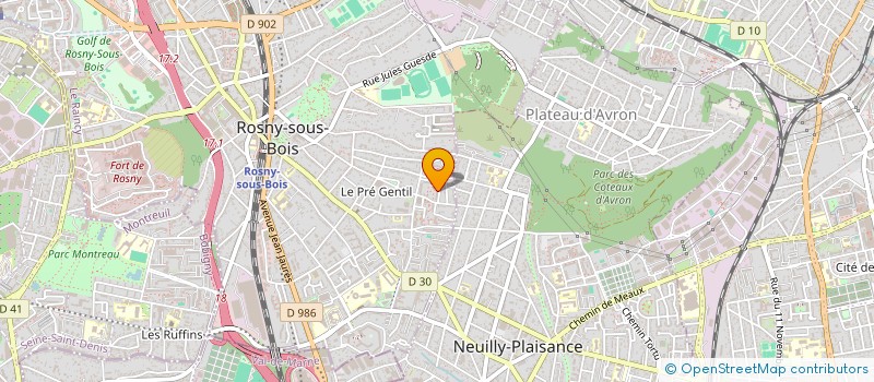 localisation de l'entreprise MONSIEUR SAID FOUDIL à ROSNY SOUS BOIS