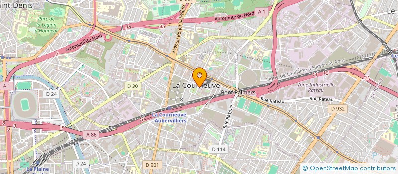 localisation de l'entreprise MONSIEUR SAID HAROUN à LA COURNEUVE
