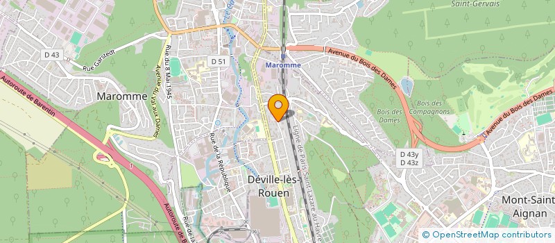 localisation de l'entreprise MONSIEUR SAID HASSAN HUSSEIN  DEVILLE-LES-ROUEN