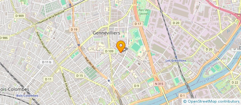 localisation de l'entreprise MONSIEUR SAID KHALIL à GENNEVILLIERS
