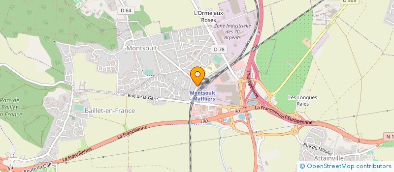 localisation de l'entreprise MONSIEUR SAID OUBOUYA à MONTSOULT