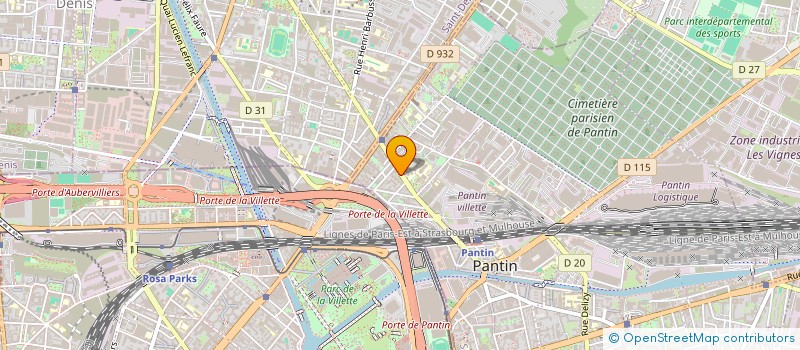 localisation de l'entreprise MONSIEUR SAID SAIDZADA  PANTIN