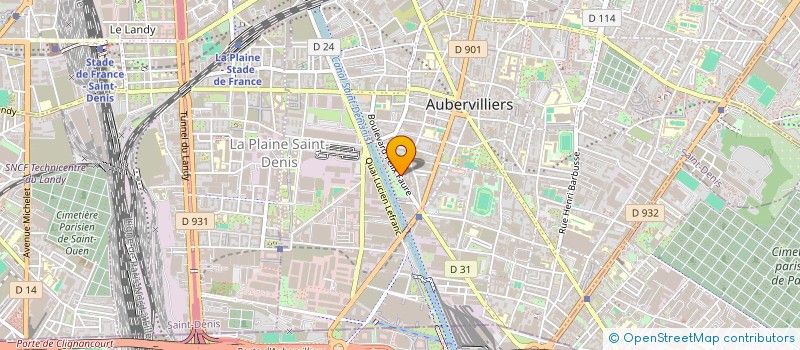 localisation de l'entreprise MONSIEUR SAID TADOUNT  AUBERVILLIERS