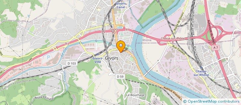 localisation de l'entreprise MONSIEUR SAIDINA ALLAOUI  GIVORS