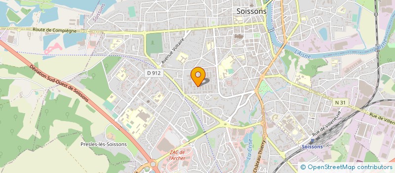 localisation de l'entreprise MONSIEUR SAIDOU BALDE à SOISSONS