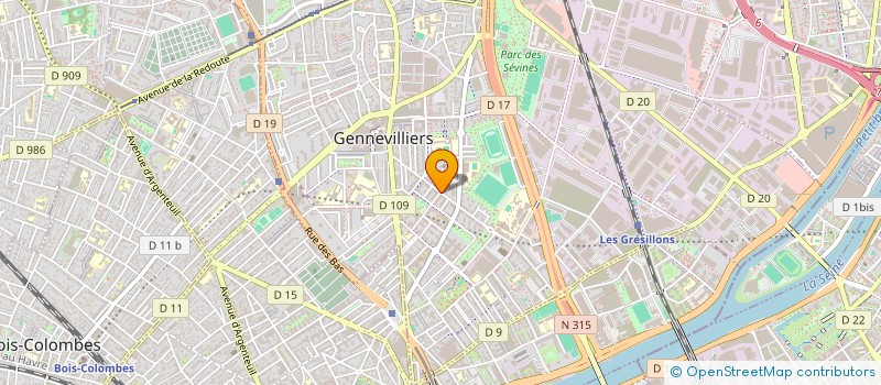 localisation de l'entreprise MONSIEUR SAIDOU DIALLO à GENNEVILLIERS