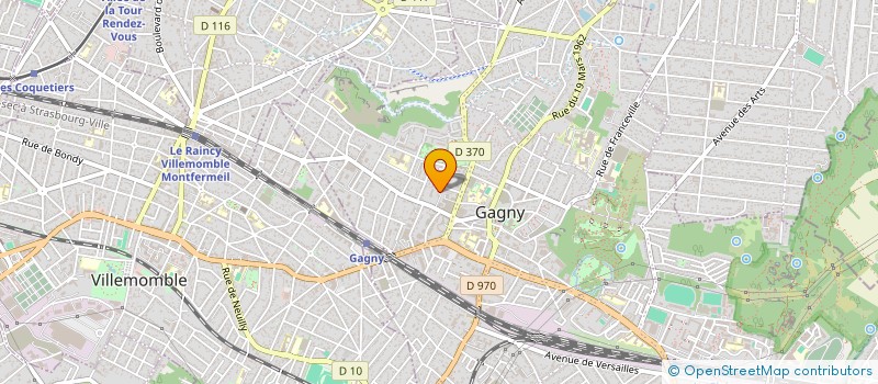 localisation de l'entreprise MONSIEUR SAIDOU SALL  GAGNY