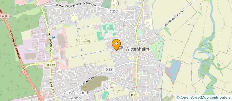 localisation de l'entreprise MONSIEUR SAIFE CHEKHAB  KINGERSHEIM