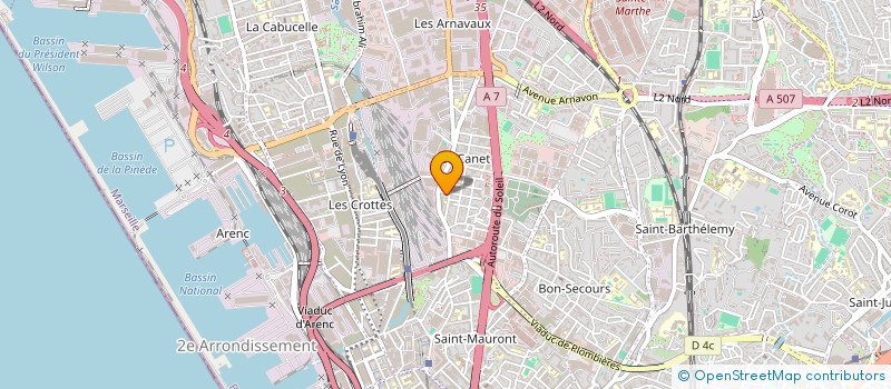 localisation de l'entreprise MONSIEUR SAIFILHAH DJAE  MARSEILLE