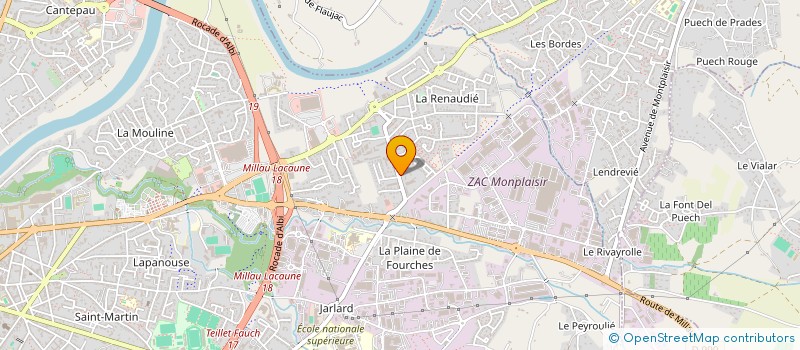 localisation de l'entreprise MONSIEUR SAIFULLAH AHMADI à ALBI