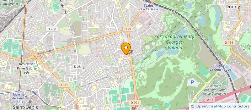 localisation de l'entreprise MONSIEUR SAIFULLAH ESSAKHEL à STAINS