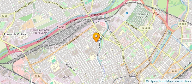 localisation de l'entreprise MONSIEUR SAIFULLAH HAKIMI  MULHOUSE