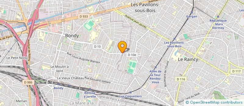 localisation de l'entreprise MONSIEUR SAIFULLAH KHAN  BONDY