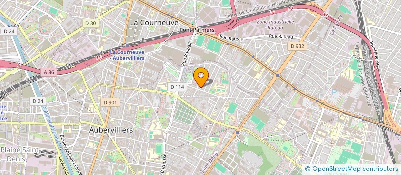 localisation de l'entreprise MONSIEUR SAIKAT BARUA  AUBERVILLIERS