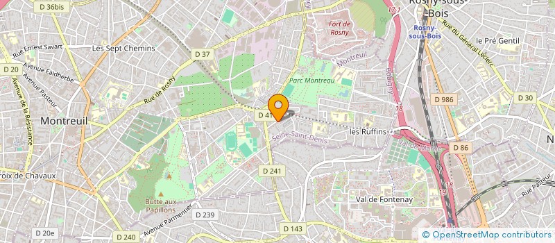 localisation de l'entreprise MONSIEUR SAIM MEREDDEF à MONTREUIL