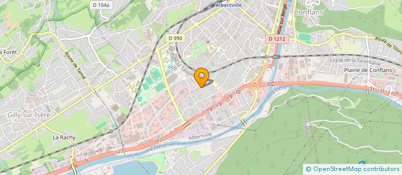 localisation de l'entreprise MONSIEUR SAIME CICEK  ALBERTVILLE