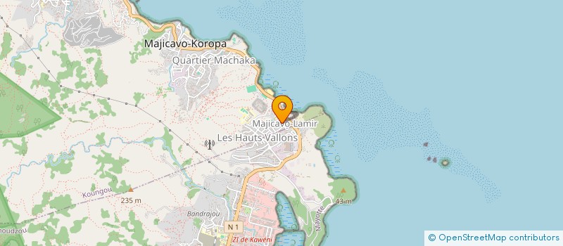 localisation de l'entreprise MONSIEUR SAINDOU ISSOUF  MAMOUDZOU