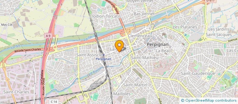 localisation de l'entreprise MONSIEUR SAINEY JAWO  PERPIGNAN