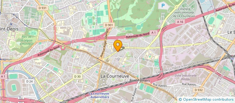 localisation de l'entreprise MONSIEUR SAINMILHOMME CELESTIN à LA COURNEUVE