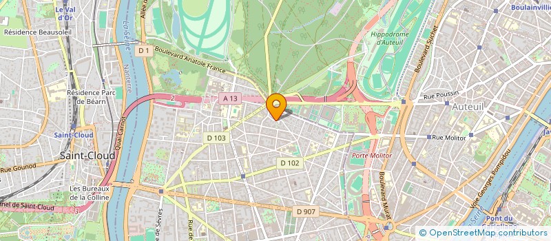 localisation de l'entreprise MONSIEUR SAINT-CLAIR MILESI DE MIRANDA SANTOS  BOULOGNE-BILLANCOURT