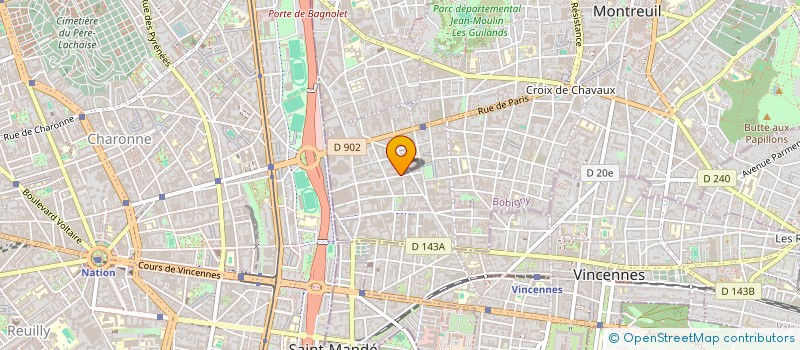 localisation de l'entreprise MONSIEUR SAINT GILLES HERVE KOUNZILA à MONTREUIL