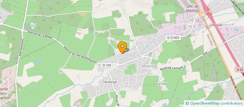 localisation de l'entreprise MONSIEUR SAINT-PAUL KOUNKOU  MARTILLAC