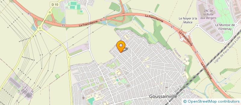 localisation de l'entreprise MONSIEUR SAINTUS LAPAIX  GOUSSAINVILLE