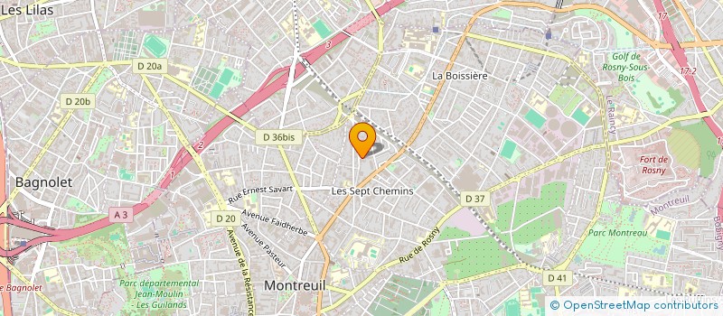 localisation de l'entreprise MONSIEUR SAJAD LATIFI à MONTREUIL
