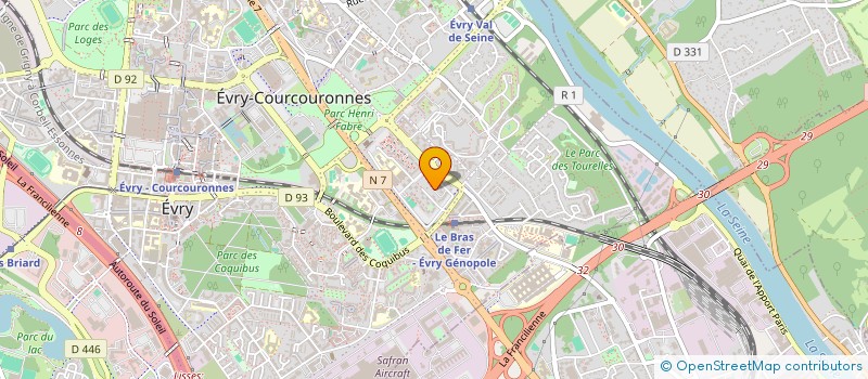 localisation de l'entreprise MONSIEUR SAKANENO MASSAMBA  EVRY-COURCOURONNES