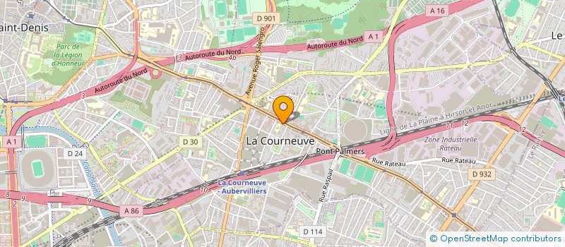 localisation de l'entreprise MONSIEUR SAKIL HUSSAIN à LA COURNEUVE