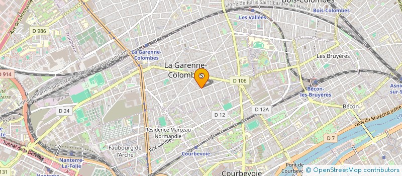 localisation de l'entreprise MONSIEUR SALAH AKROUN à LA GARENNE-COLOMBES